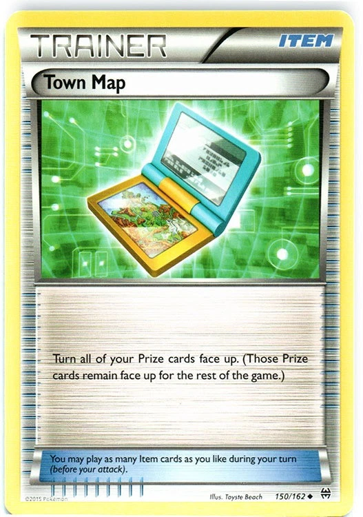 Town Map - 150/162 - Uncommon - Heavily Played - Image 1 of 1