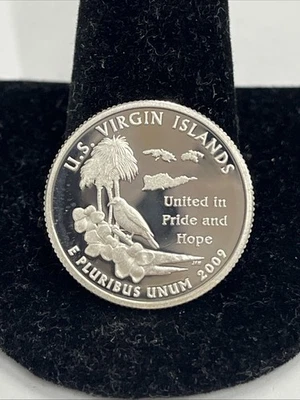 2009 S US Virgin Islands 90% SILVER"PROOF" Territory Quarter Mint - Image 1 of 2