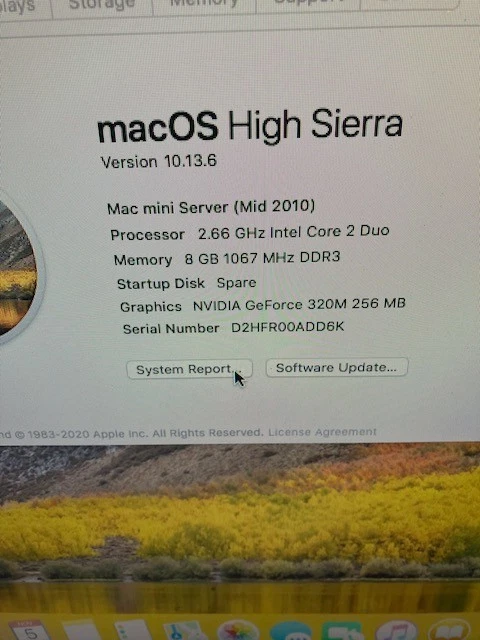  Apple Mac Mini Server A1347 Core 2 Duo 2.66GHz 8GB Ram, 2x 500Gb HDD - Image 1 of 4