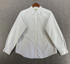 Camisa con botones a cuadros 100 % algodón LL Bean para mujer talla mediana manga larga - Imagen 1 de 10