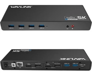 NEW Wavlink WL-UG69DK1 USB-C Dual 4K Docking Station GREAT, FREE SHIPPING - Picture 1 of 14