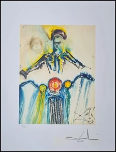 SALVADOR DALI * The Motorbike * 65 x 50 cm * signed lithograph * limited - Bild 1 von 7