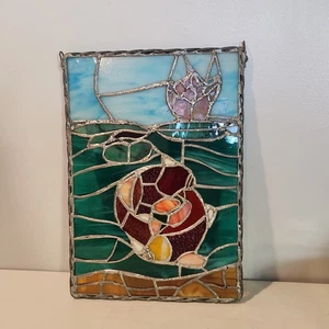 Buntglasscheibe Fische Ozean - Bild 1 von 15
