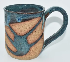 Studio Art Pottery Stoneware Partial Glazed Over Coffee Tea Mug Signed By Artist - Picture 1 of 8