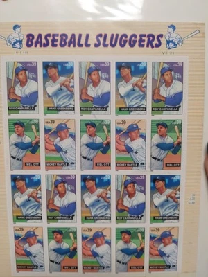 Scott#4080-83-Baseball Sluggers Sheet of 20 Stamps - MNH-2006-NIP-US - Image 1 of 3