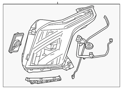 Подлинный композитный узел GM 84580182 - Изображение 1 из 4