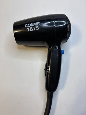 Secador de Pelo Compacto Conair 1875 Viaje 2 Velocidades Enfriamiento Plegable - Funciona Foto 1 de 4