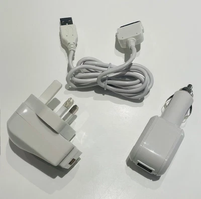 GENUINE 30-Pin to USB Data Charger Cable Kit APPLE iPhone 4 4S 3GS iPad 2 3 iPod - Image 1 of 4
