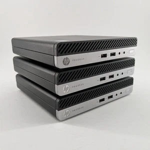 Joblot HP i5 PCs 3 x HP ProDesk 400 G3 Mini Computer i5-7500T 4GB 8GB 256GB SSD - Zdjęcie 1 z 8