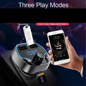 `Car BT Fm Transmitter Car Accessories Usb Car Mp3 Wireless BT Player - Photo 1 sur 11