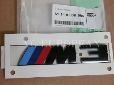 BMW F80 M3 Genuine Rear Trunk BLACK Competition Emblem "M3" Decal Badge Logo NEW - Image 1 of 2