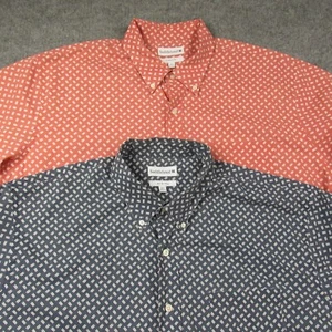 Saddlebred Shirt Mens XXLT 2XLT Tall Geometric Short Sleeve Summer Lot of 2 - Picture 1 of 9