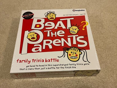 Imagination Beat the Parents Board Game New Factory Sealed  Family Trivia Battle - Image 1 of 2