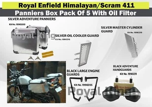"Royal Enfield Himalayan/Scram 411 ""Caja de alforjas"" Paquete de 5 con filtro de aceite" - Imagen 1 de 14