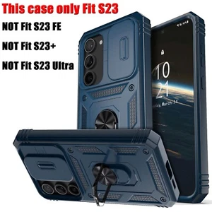 For Samsung Galaxy S23 6.1" Shockproof Case, Magnetic Ring Stand Cover Blue - Picture 1 of 16