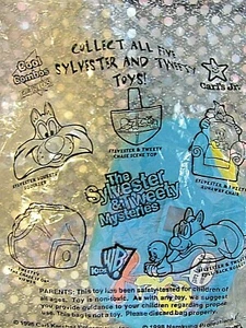 Carl's Jr. 1998 Mahlzeit Spielzeug Sylvester und Tweety Mysteries "The Chase Is On" NEU  - Bild 1 von 7