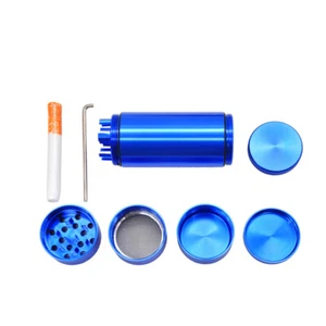 6-Layer Herb Tobacco Grinder 32mm Aluminum Alloy Hand Crank Spice Crusher - Picture 1 of 8