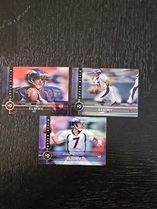 JOHN ELWAY 1998 UD3 UPPER REALM LOT BRONZE SILVER GOLD FOIL DENVER BRONCOS - Imagen 1 de 8