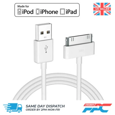 FPC DESIGN per iPhone iPad iPod Classic - 1m vecchio tipo cavo di ricarica USB sincronizzazione dati cavo 30p