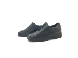 Zapatillas bajas mujer Theresia M. cordones mocasines Comfort negras talla 37 (Reino Unido 4) - Imagen 1 de 8