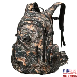 Waterproof Camo Hunting Backpack Large Capacity Ergonomic Design W/ Rain Cover - Picture 1 of 6