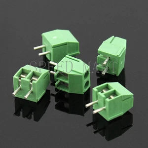 5 x 2 Pin 3.5mm 2 way straight pin PCB Universal Screw Terminal Block Connector - Picture 1 of 4