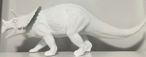 Figurine Dino Dinosaur Robert White PVC Paintable Craft Educational Kids Toy - Picture 1 of 4