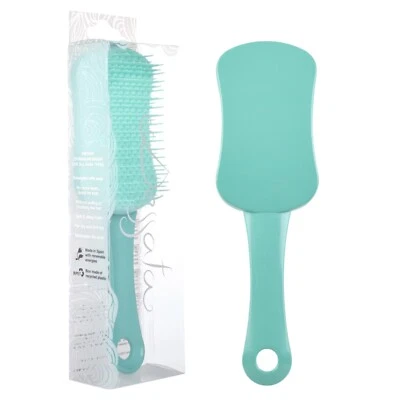 NEU bei DESSATA ! Anti-Tangle Entwirrende Haarbürste mit Griff, Farbe Minzgrün - Bild 1 von 4