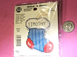 Kit de punta de aguja para hacer adorno de medias azules - Imagen 1 de 2