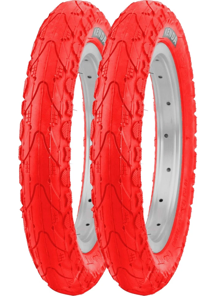 2 Kenda Fahrradreifen 12 Zoll Reifen (12.5x2.25) 62-203 Kinderwagen Reifen Rot