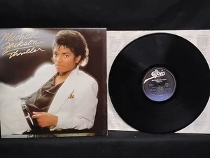 Michael Jackson Thriller Vinyl LP Epic records QE 38112 1982 1st press Error - Imagen 1 de 8