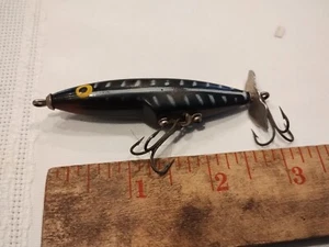 VINTAGE WEBER SHADRAC SURFACE FISHING LURE, Wooden 2.75 In.  - Picture 1 of 5