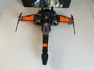 LEGO Star Wars: Poe's X-Wing Fighter Plane Spaceship (75102) Black Orange 15” - Picture 1 of 11