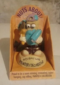 VINTAGE Nuts About Work Peanut Bobble Head Figurine Painter and Decorator VTG - Picture 1 of 8