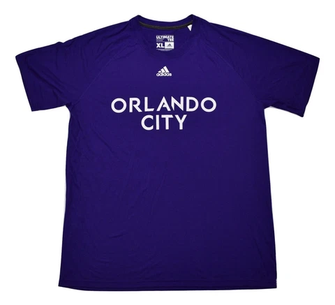 adidas MLS Mens Orlando City SC Climalite 2-Sided Ultimate Tee Shirt New XL Cover
