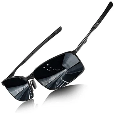 Aluminium HD Herren Sonnenbrille Polarisiert Fahren UV400 Schutz Sportbrille