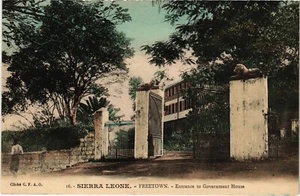 PC SIERRA LEONE, FREETOWN, FREETOWN, GOVERNMENT HOUSE, Vintage Postcard (b49951) - Picture 1 of 2