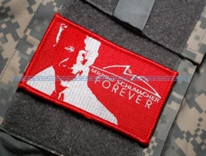 FORMULA ONE FERRARI F300 RACING DRIVER burdock 2-PATCH: M. SCHUMACHER + FOREVER - Picture 1 of 5