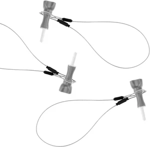 Camkix Cordino in Acciaio Inox Da 76,2 Cm per Gopro Hero 4, Session, Nero, Argen - Foto 1 di 12