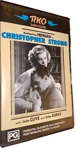 1933 VHS Christopher Strong Katharine Hepburn B+W Film 30s Video Tape Vintage VG - Picture 1 of 12