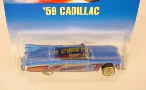 HOT WHEELS BLUE CARD COLLECTOR # 266 BLUE '59 CADILLAC W/ GLW - Picture 1 of 2