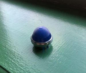 Vintage BLUE Beehive old lens dash gauge panel light Hot Rod 1" DIALCO 1 - Bild 1 von 2