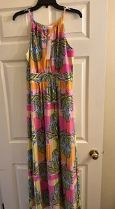 Nuevo con etiquetas Maxi Vestido Jude Connally Daniella Floral Primavera Rosa Grande $248 - Imagen 1 de 7