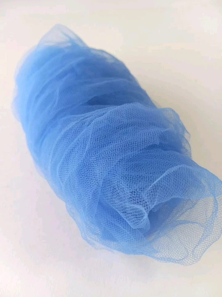 Blue Tulle Fabric Soft Netting Mesh Flowy Remnant Romantic Periwinkle 34x44in. - Image 1 of 4