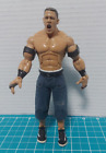 WWE 2005 John Cena Action Figure Jakks Pacific Wrestling Blue Pants Textured