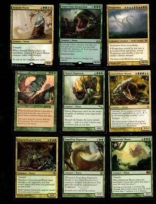 Progenitus!-100 Card MTG Magic the Gathering Commander-Deck Impervious Greatwurm - Image 1 of 4