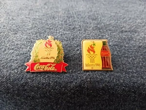 Coca-Cola Atlanta 1996 Olympic Games Coca Cola Sponsored 2 Pins - Picture 1 of 6