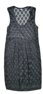 Only Hearts Helena Stuart L Black Dot Sheer Lingerie Dress Swim Suit Cover Up - Picture 1 of 11