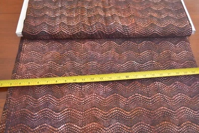 By 1/2 Yd, Brown & Black Batik Quilt Cotton, Moda/Over the Rainbow/41014, B381 - Image 1 of 4