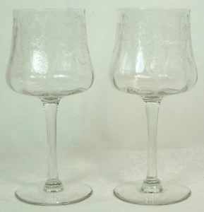 CLEO CAMBRIDGE ERA DE LA DEPRESIÓN ELEGANTE VIDRIO 2 COPAS DE AGUA CRISTAL 9 OZ - Imagen 1 de 6